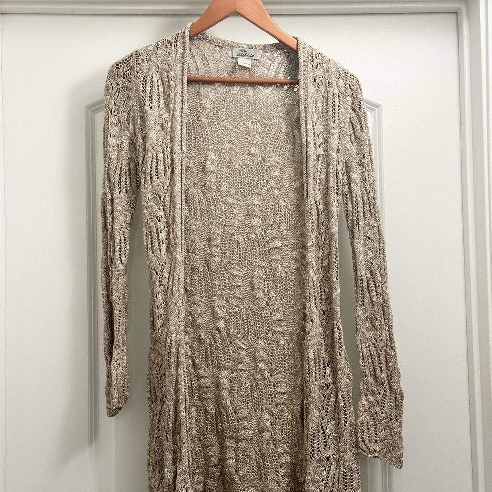 Elegant Beige, Bob Timberlake, Women's Cardigan, Size XS